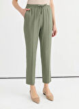 Selen Normal Bel Standart Haki Kadın Pantolon 25YSL5357