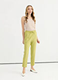 Selen Normal Bel Standart Yeşil Kadın Pantolon 25YSL5357