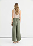 Selen Normal Bel Standart Haki Kadın Pantolon 25YSL5356