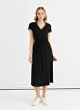 Selen Siyah Kadın Elbise 25YSL7589