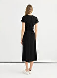 Selen Siyah Kadın Elbise 25YSL7589