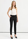 Selen Normal Bel Standart Siyah Kadın Pantolon 25YSL5349