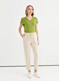 Selen Normal Bel Standart Taş Kadın Pantolon 25YSL5368