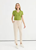 Selen Normal Bel Standart Taş Kadın Pantolon 25YSL5368