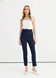Selen Normal Bel Standart Lacivert Kadın Pantolon 25YSL5351