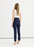 Selen Normal Bel Standart Lacivert Kadın Pantolon 25YSL5351