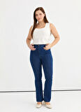 Selen Normal Bel Normal Mavi Kadın Pantolon 25YSL5386-BB