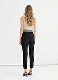 Selen Normal Bel Standart Siyah Kadın Pantolon 25YSL5385