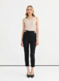 Selen Normal Bel Standart Siyah Kadın Pantolon 25YSL5385