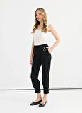 Selen Normal Bel Standart Siyah Kadın Pantolon 25YSL5380