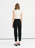Selen Normal Bel Standart Siyah Kadın Pantolon 25YSL5380