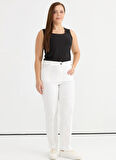 Selen Normal Bel Normal Ekru Kadın Pantolon 25YSL5361-BB