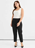 Selen Normal Bel Normal Siyah Kadın Pantolon 25YSL5353-BB