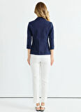 Selen Standart Lacivert Kadın Ceket 25YSL1474