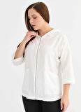 Selen Normal Ekru Kadın Ceket 25YSL1481-BB