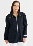 Selen Lacivert Kadın Trençkot 25YSL9458-BB