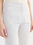 Selen Normal Bel Standart Ekru Kadın Pantolon 25YSL5374