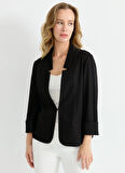 Selen Standart Siyah Kadın Ceket 25YSL1465