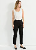 Selen Normal Bel Standart Siyah Kadın Pantolon 25YSL5394