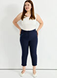 Selen Normal Bel Normal Lacivert Kadın Pantolon 25YSL5391