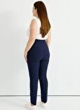 Selen Normal Bel Normal Lacivert Kadın Pantolon 25YSL5395