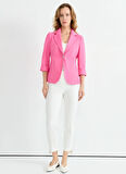 Selen Standart Pembe Kadın Ceket 25YSL1474