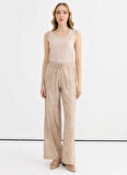 Selen Normal Bel Standart Bej Kadın Pantolon 25YSL5396