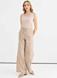 Selen Normal Bel Standart Bej Kadın Pantolon 25YSL5396