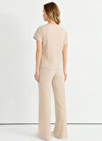 Selen Normal Bel Standart Bej Kadın Pantolon 25YSL5397