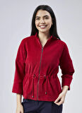 Selen Standart Kırmızı Kadın Ceket 25KSL1541