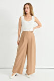 Selen Normal Bel Standart Bej Kadın Pantolon 25YSL5356