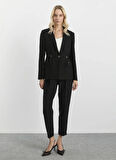 Selen Standart Siyah Kadın Ceket 25KSL1545