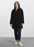 Selen Siyah Kadın Trençkot 25KSL9521