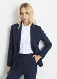 Selen Standart Lacivert Kadın Ceket 25KSL1547
