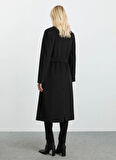 Selen Siyah Kadın Manto 25KSL9532