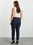 Selen Normal Bel Normal Lacivert Kadın Pantolon 25KSL5461