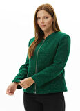 Selen Normal Yeşil Kadın Ceket 25KSL1555