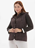 Selen Kahve Kadın Yelek 25KSL2076