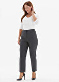 Selen Normal Bel Normal Gri Kadın Pantolon 25KSL5483