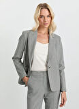 Selen Standart Antrasit Kadın Ceket 25KSL1564