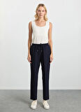 Selen Normal Bel Standart Lacivert Kadın Pantolon 25KSL5504