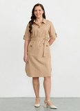 Selen Camel Kadın Polo Yaka Elbise 26YSL7781