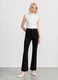 Selen Siyah Kadın Standart Fit Pantolon 26YSL5628