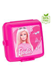 LİSANSLI ORJİNAL Barbie 2 Bölmeli Çocuk Beslenme Kabı