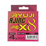 Ryuji Ajing X8 150mt PE İp Misina PİNK-PE 0.3