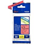 Tonersepeti Brother TZe-431 12mm Kırmızı üzerine Siyah Laminasyonlu Orjinal Etiket