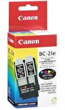 Tonersepeti Canon BC-21E Mürekkep Baskı Kafası + Siyah ve Renkli Kartuşu