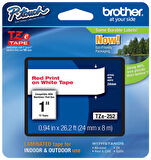 Tonersepeti Brother TZE-252 Kırmızı Lamine Etiket (24mm)