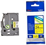 Tonersepeti Brother TZe-651 Sarı Üzerine Siyah Orjinal Etiket (24mm)