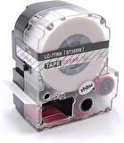 Tonersepeti Epson LC-7TRN Clear Üzeri Kırmızı 36MM 9Metre Muadil Etiket